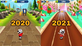 Talking Tom Gold Run Lunar New Year 2020 vs 2021 - Hank 2x (iOS, Android Gameplay #766)
