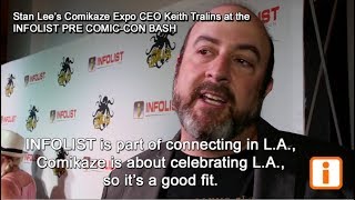 Keith Tralins, CEO of Stan Lee's Comikaze, at the INFOLIST Pre Comic-Con Bash