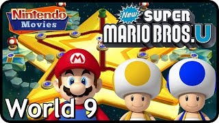 New Super Mario Bros. U: World 9 Superstar Road (All Star Coins 100% Multiplayer Walkthrough)