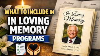 What to Include in In Loving Memory Programs: A Complete Guide to Creating a Meaningful Printed T...