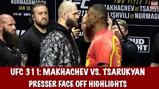 UFC 311 Press Conference FACE OFF Highlights