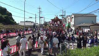 2024年 市場秋祭り 宵宮 05信達四区連合曳 三叉路 05