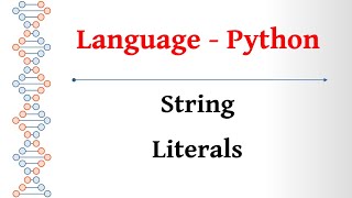 Language Tamil - Python - String Literals