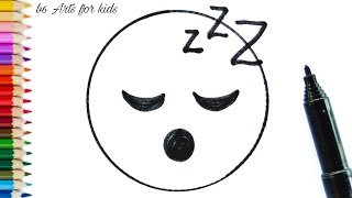 How to draw Sleeping Face Emoji