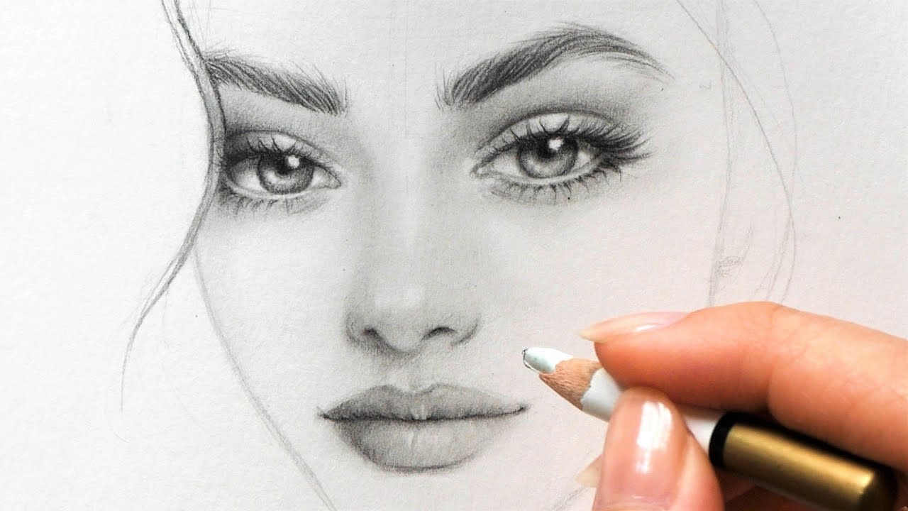 How To Draw A Girl Face Realistically Step By Step