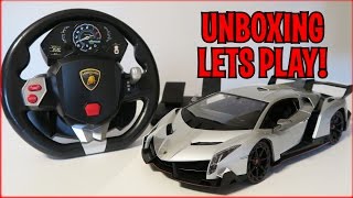 UNBOXING & LETS PLAY - 1/14 Scale Lamborghini Veneno RC car - FULL REVIEW!