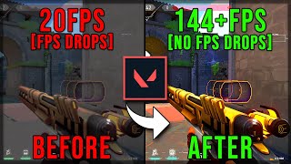 Secret To Boost FPS and Fix FPS Drops in Valorant ~ Act 3