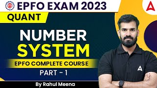 UPSC EPFO EO/AO | APFC | Maths Number System #1 | EPFO Complete Course | By Rahul Meena