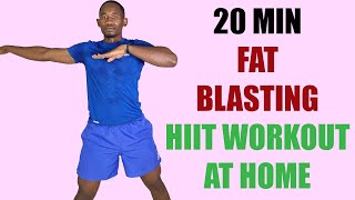 20 Minute Fat Blasting HIIT Workout at Home/ Intense Full Body Workout