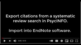 ProQuest Database Citation Export for Endnote Software