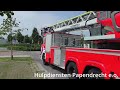 primeur nieuwe autoladder 18 6651 brandweer dordrecht met spoed naar een assistentie ambulance