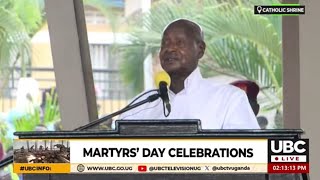 MUSEVENI CELEBRATES THE 60TH YEAR OF CANONIZATION OF THE UGANDA MARTYRS