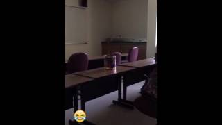 Explosion in classroom!