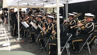 東京音楽隊の東京マラソン応援演奏/ Heartwarming Tokyo Band despite cold rain@Tokyo Marathon