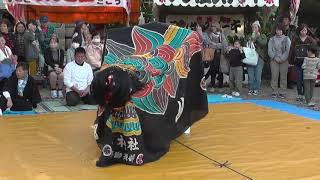 編集に戻る2018 11 02 山神社本宮獅子舞（寝獅子0）