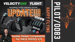 UPDATE: Turtlebeach Velocity One Rudder Pedals Compatibilities For XBOX X/S