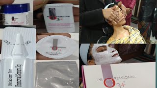 O3 power brightening radiant and glowing skin facial kit step by step facial bleach Professional