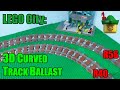 Filling The New LEGO Room - 3D Curved TrixBrix Track Ballast R40 R56 🆕🏙🚆🏹