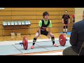 須見くん　デッドリフト　第二試技　142.5kg