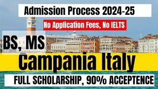 Campania University Italy | Italy University Admission 2024 | FULLY FUNDED SCHOLARSHIP IN Italy