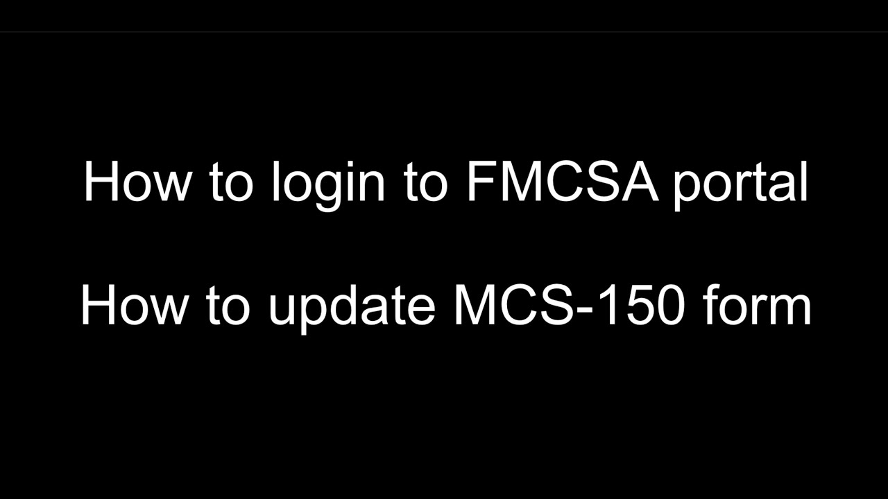 Fillable Mcs150 Form Printable Forms Free Online