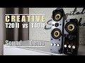 Creative T20 Series II vs Creative T40 Series II  ||  Sound Demo w/ Bass Test