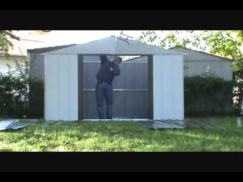 Time Lapse Assembly Of A Arrow Shed By Hands For You Assembly - YouTube