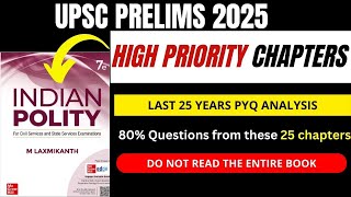 Most Important Chapters from M. Laxmikanth Polity for UPSC Prelims 2025 | Must-Study Topics\