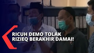 Aksi Bentrok Demo Penolakan Rizieq di Surabaya Berakhir Damai!