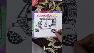 Auto sketch/auto drawing 🛺#shorts #trending please subscribe 🙏