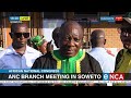 Ramaphosa briefs media at ANC branch general meeting