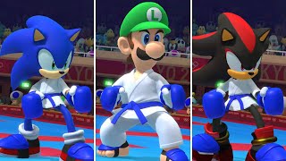 Mario & Sonic at the Olympic Games Tokyo 2020 - All Characters Karate Gameplay