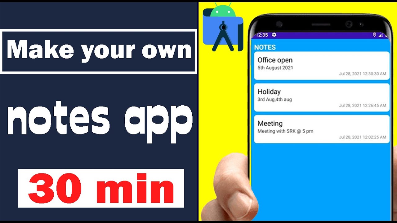 Notes Application Android Studio Tutorial 2024 Youtube