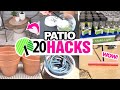 20 *BEST* $1 Dollar Tree PATIO HACKS & DIYs! + Organization SECRETS!