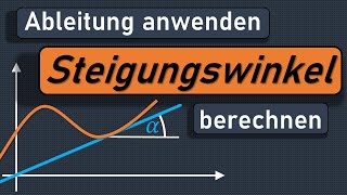 Steigungswinkel berechnen, Steigungswinkel einer Funktion, Steigung, Ableitung, Winkel, arctan,