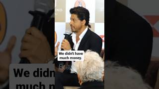 Shah Rukh Khan reveals he didn't have much money during his early days. #shorts