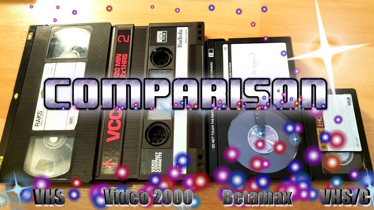 VHS VS. Betamax VS. Video 2000 [Comparison Video] - YouTube