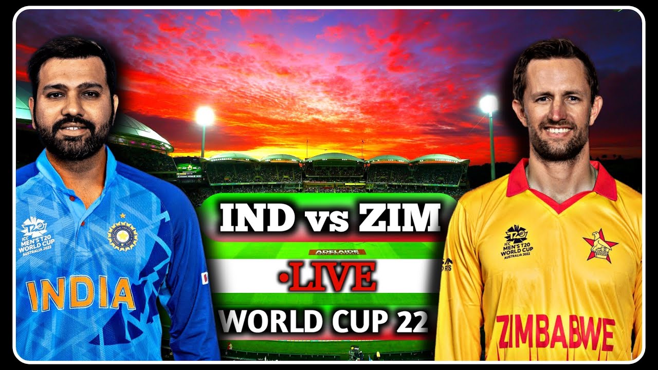 India Vs Zimbabwe T20 World Cup Match Live. - YouTube