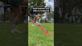 Quick footwork cone drills for soccer/football