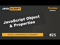 #25 JavaScript Object & Properties | Fundamentals of JavaScript | A Complete JavaScript Course