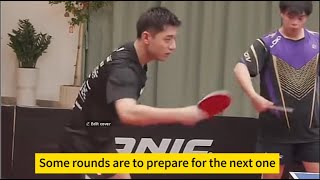 Zhang Jike:Some shots are to prepare for the next one.Coaching basic backhand rally,lots of details!