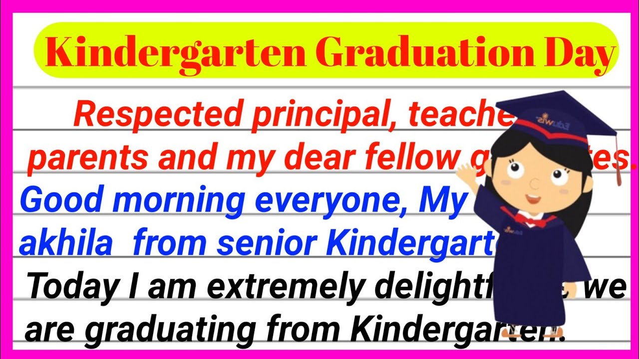 Kindergarten Graduation Speech 5 Best Preschool Graduation Poems