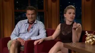 Craig Ferguson with Scarlett Johansson   Just suck your problems away