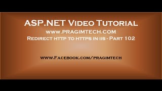 Redirect http to https in iis Part 102