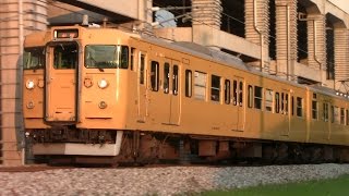 【山陽本線】JR西日本　地域色115系電車　ｵｶD-15編成+ｵｶD-17編成