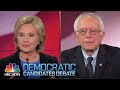 Hillary Clinton, Bernie Sanders Trade Barbs On Health Care | Democratic Debate | NBC News-YouTube