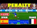 🔴LIVE : PENALTY shootout SPAIN vs FRANCE I SEMI-FINAL UEFA EURO 2024 - MATCH TODAY | PES GAMEPLAY