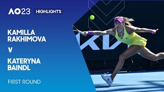 Kamilla Rakhimova v Kateryna Baindl Highlights | Australian Open 2023 First Round