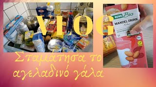 #VLOG - #SUPERMARKET #HAUL, σταμάτησα το αγελαδινό γάλα και ξεκίνησα γάλα αμυγδάλου!