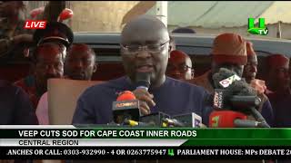 Central Region: Veep Cuts Sod For Cape Coast Inner Roads